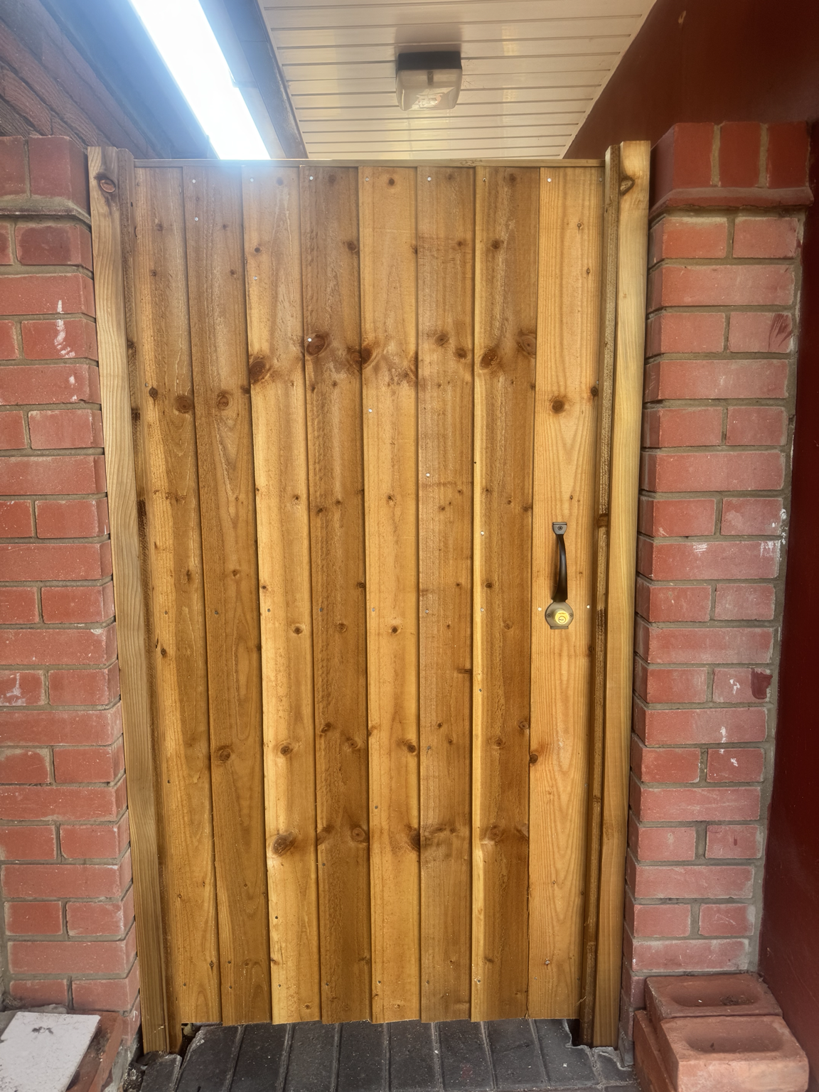 Completed fencing project