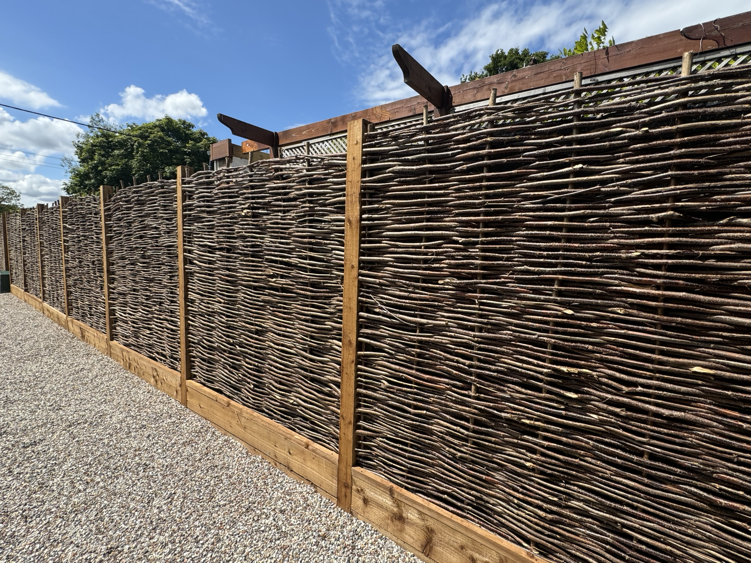 Completed fencing project