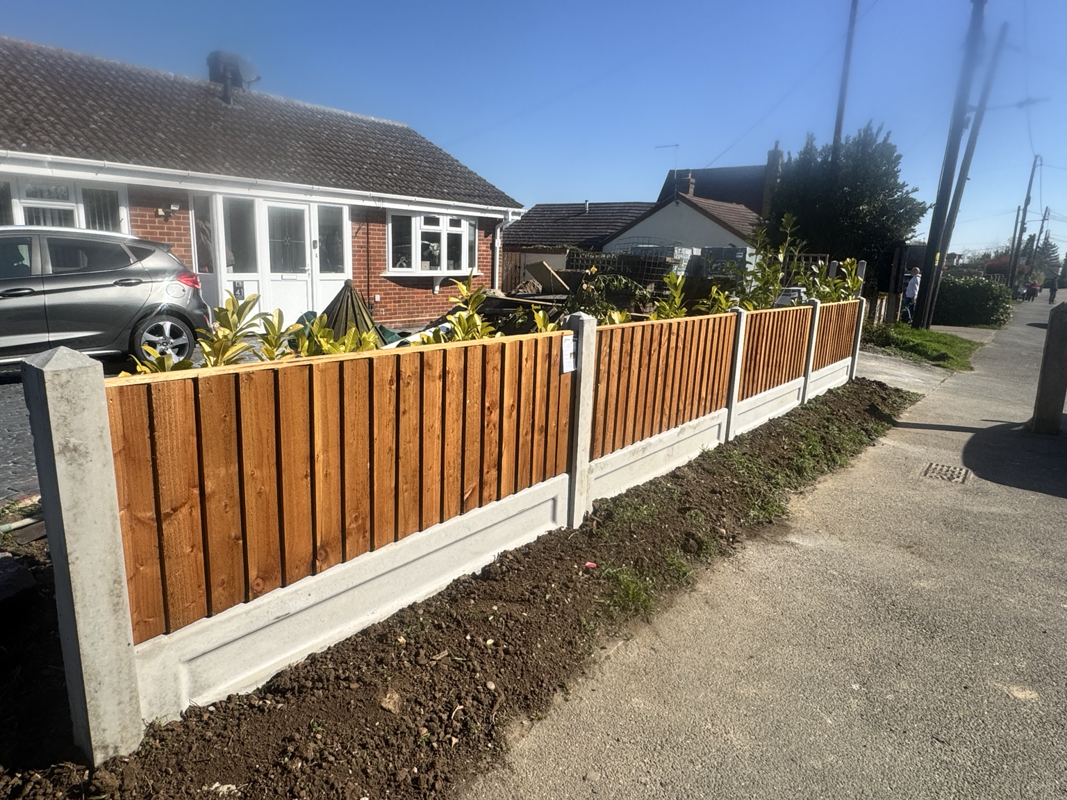 Completed fencing project